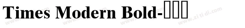 Times Modern Bold字体转换